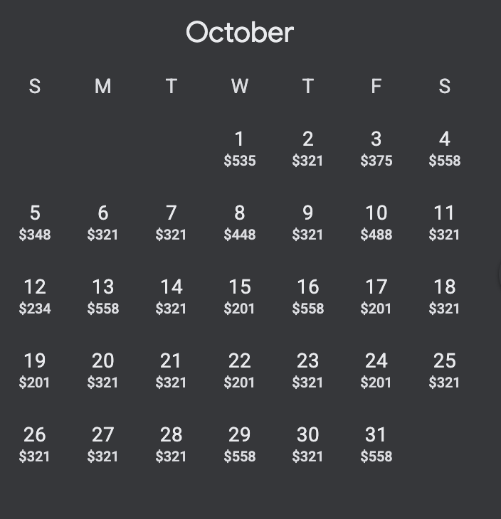 Jetstar's Exit: A Reflection of Hawaii's Evolving Tourism Landscape Suites & Lobbies a screenshot of a calendar